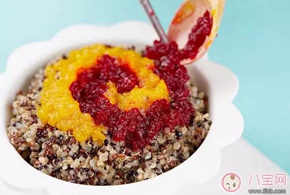 給寶寶輔食加點谷物 甜菜南瓜藜麥飯