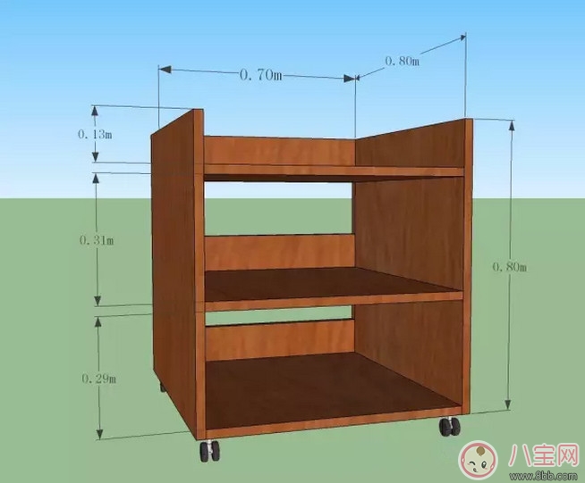 自制尿布臺 自己做的尿布臺(內含尿布臺設計圖)