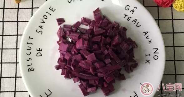 寶寶輔食 口感軟糯的紫薯發糕