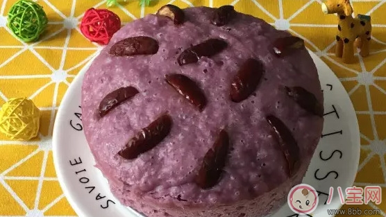 寶寶輔食 口感軟糯的紫薯發糕