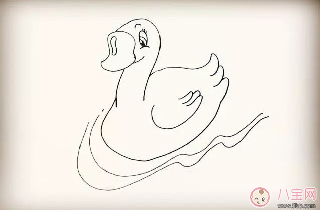 教寶寶簡筆畫小鵝 小鵝簡筆畫