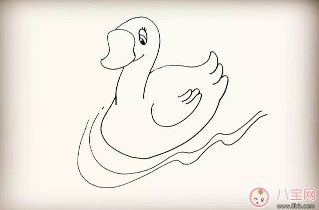 教寶寶簡筆畫小鵝 小鵝簡筆畫