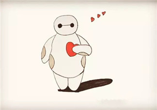 超能陸戰(zhàn)隊(duì)大白簡(jiǎn)筆畫 寶寶簡(jiǎn)筆畫