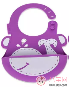 吃輔食再也不怕臟了 賈靜雯女兒咘咘同款硅膠可折疊圍兜