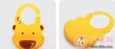 吃輔食再也不怕臟了 賈靜雯女兒咘咘同款硅膠可折疊圍兜