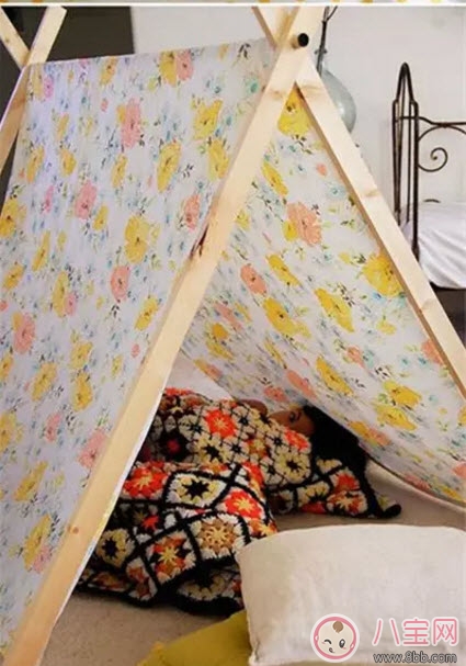 充滿愛的DIY兒童小帳篷制作