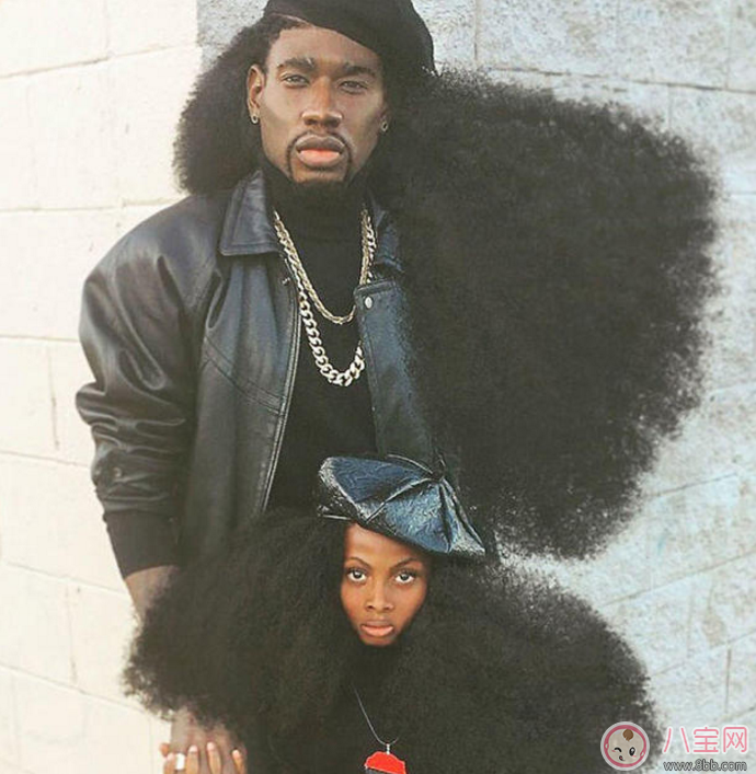 親子故事 黑人父女同款飄逸發型走紅