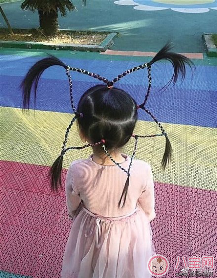 怎么給孩子扎五角星辮子 令人窒息的五角星造型怎么扎