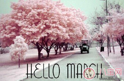 2018二月再見三月你好圖片 2月再見3月你好心情說說圖片