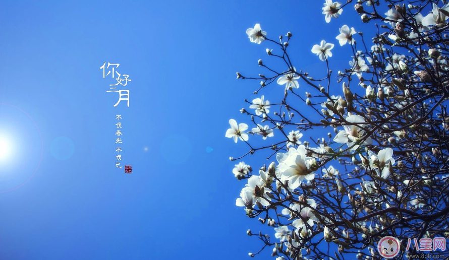 你好三月帶圖配字心情句子 2018期待三月帶圖短語感慨 你好三月帶圖配字心情句子 2018期待三月帶圖短語感慨