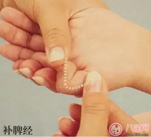 小兒補脾推拿手法 寶寶補脾經(jīng)推拿按摩手法圖解