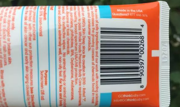 Thinkbaby防曬霜成分怎么樣 Thinkbaby防曬霜成分安全嗎2018