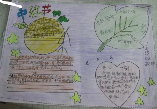 關于中秋節(jié)手抄報 中秋節(jié)手抄報簡單漂亮