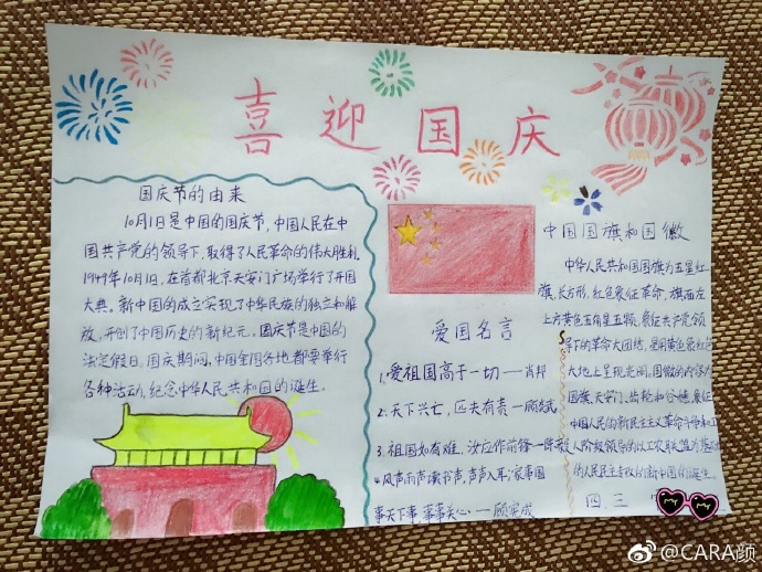 關于國慶手抄報大全 國慶相關手抄報內容