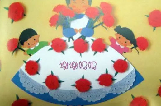 感恩節幼兒園主題墻布置最新 幼兒園感恩節手工主題墻布置圖片