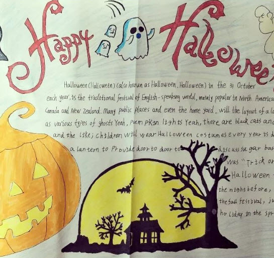 萬圣節英語手抄報簡單又漂亮 萬圣節英語手抄報圖片大全 萬圣節英語手抄報簡單又漂亮 萬圣節英語手抄報圖片大全