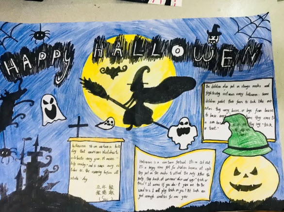 小學萬圣節英文手抄報 簡單萬圣節英文手抄報圖片2018 小學萬圣節英文手抄報 簡單萬圣節英文手抄報圖片2018