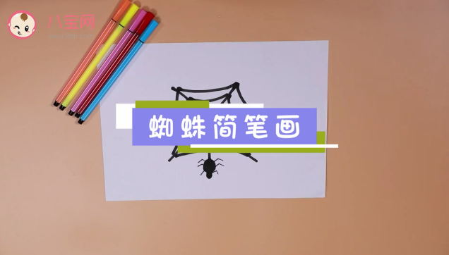 蜘蛛簡筆畫視頻  簡單蜘蛛的畫法步驟