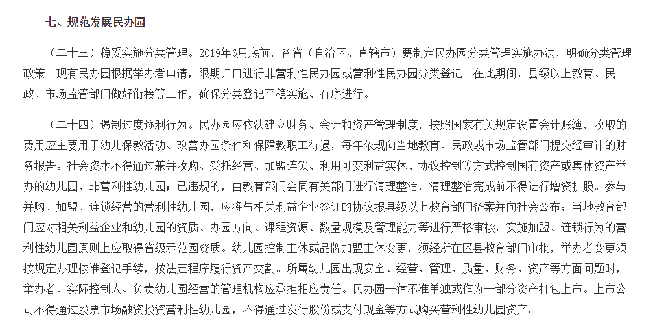 國務院發文民辦園不準打包上市 禁民辦幼兒園上市 國務院發文民辦園不準打包上市 禁民辦幼兒園上市
