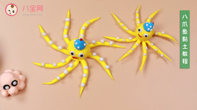 八爪魚粘土視頻教程 八爪魚粘土步驟圖 八爪魚粘土視頻教程 八爪魚粘土步驟圖