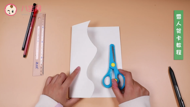 圣誕節雪人賀卡視頻教程 雪人賀卡制作步驟 圣誕節雪人賀卡視頻教程 雪人賀卡制作步驟