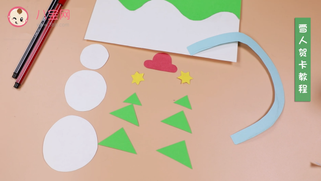 圣誕節雪人賀卡視頻教程 雪人賀卡制作步驟 圣誕節雪人賀卡視頻教程 雪人賀卡制作步驟