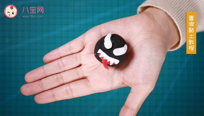 毒液粘土視頻教程  超輕粘土做毒液步驟圖