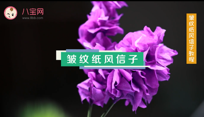 紫色風信子制作方法 皺紋紙風信子視頻教程 紫色風信子制作方法 皺紋紙風信子視頻教程