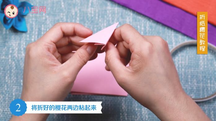 櫻花折紙視頻教程 櫻花折紙制作圖解 櫻花折紙視頻教程 櫻花折紙制作圖解