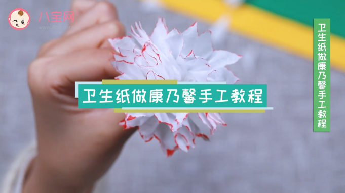 衛生紙康乃馨手工視頻教程 衛生紙做康乃馨方法步驟