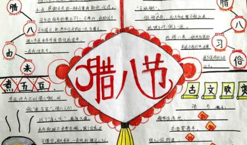 2019臘八節手抄報圖片 臘八節手抄報資料內容