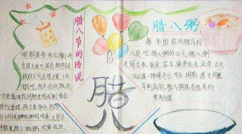 2019臘八節手抄報圖片 臘八節手抄報資料內容