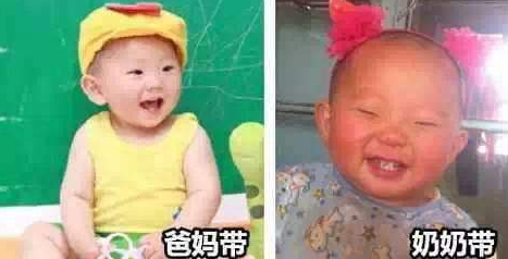 老人帶娃和媽媽帶娃的區別 最靚寶寶vs村花寶寶