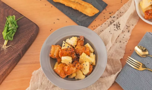 寶寶菠蘿輔食推薦 菠蘿油條蝦制作方法