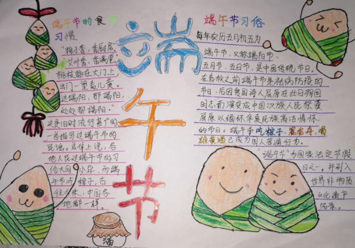 2019端午節手抄報簡單漂亮模板 端午節黑板報內容資料 2019端午節手抄報簡單漂亮模板 端午節黑板報內容資料