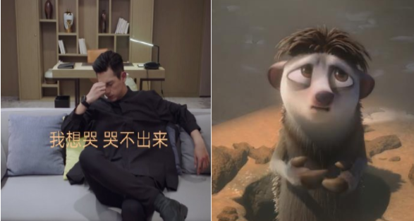 李現撞臉冰河世紀鼴鼠對比照 二次元李現表情包大全