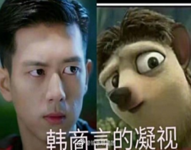 李現撞臉冰河世紀鼴鼠對比照 二次元李現表情包大全