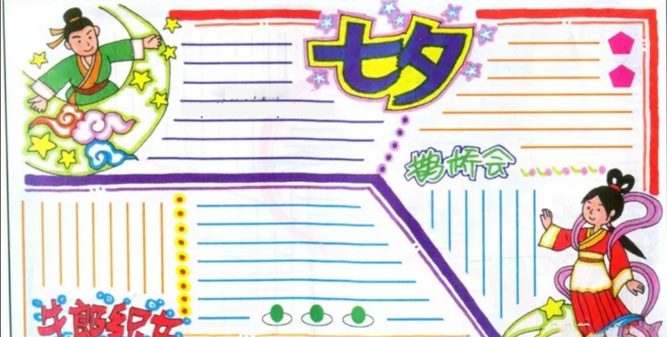 2019關于七夕的手抄報 七夕手抄報素材