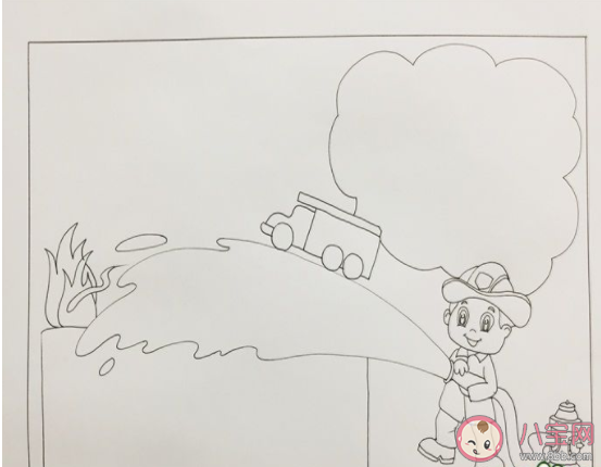 全國消防日簡單有意義的手抄報模板 消防安全教育的手抄報圖片