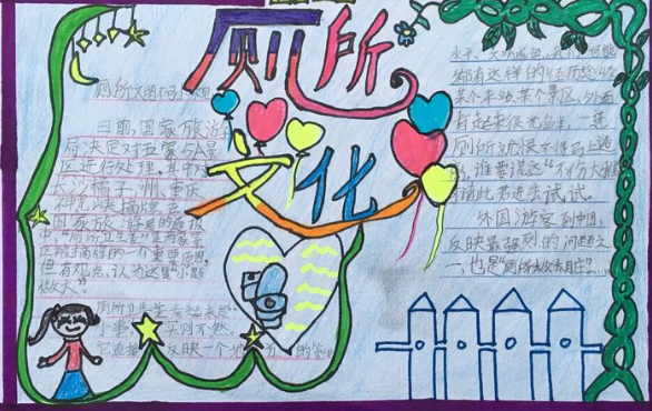 世界廁所日手抄報圖片模板 世界廁所日手抄報內容