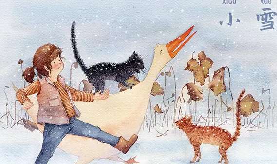 小雪手抄報圖片模板大全 簡單漂亮的小雪手抄報