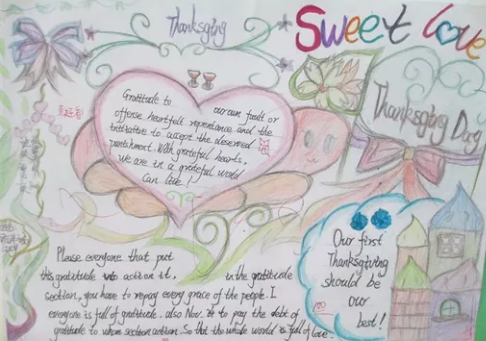 2019感恩節手抄報圖片模板 感恩節手抄報大全