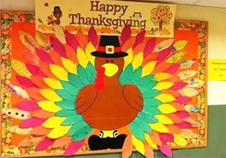 2019幼兒園感恩節環創墻布置圖片大全 幼兒園感恩節環創墻內容圖片