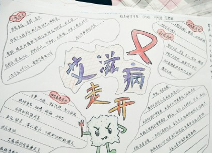 世界艾滋病日手抄報圖片 簡單漂亮艾滋病日手抄報模板 世界艾滋病日手抄報圖片 簡單漂亮艾滋病日手抄報模板