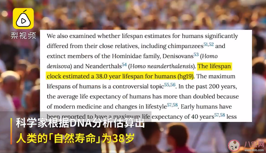 人類自然壽命是多少 人的自然壽命只有三十八歲嗎