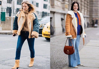 冬季最火時尚單品羊羔毛外套穿搭造型 羊羔毛外套怎么穿搭好看