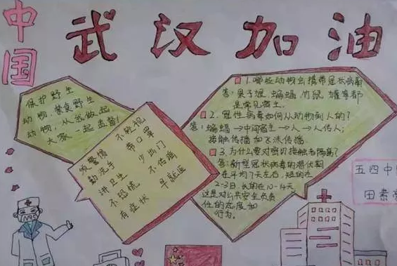 武漢加油中國加油手抄報圖片大全 武漢加油手抄報內(nèi)容