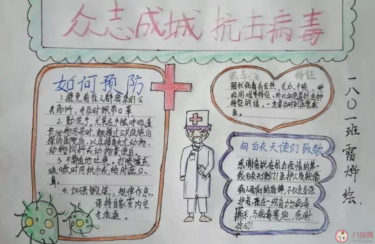 2020武漢加油中國加油手抄報 武漢加油素材內容圖片大全