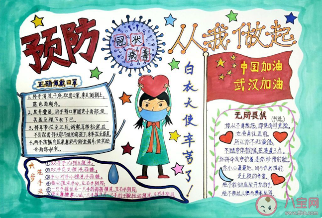 小學生疫情手抄報文字內容怎么寫  2020小學生關于防控疫情的手抄報文字素材