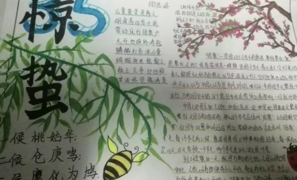 驚蟄節氣手抄報圖片大全 簡單漂亮的驚蟄手抄報模板 驚蟄節氣手抄報圖片大全 簡單漂亮的驚蟄手抄報模板